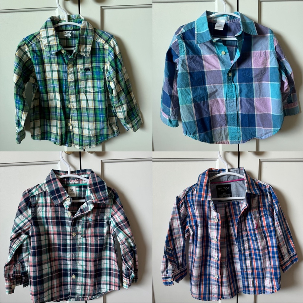 18 mo plaid shirt bundle